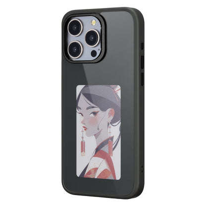 Case for Apple iPhone 13 Pro Max, OEM, Customized E-Ink Display, Black