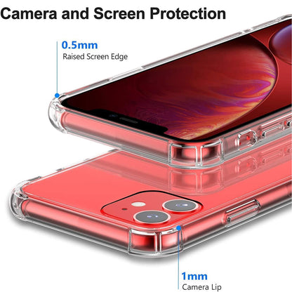 Case for Apple iPhone 11, Techsuit, Shockproof Clear, Transparent