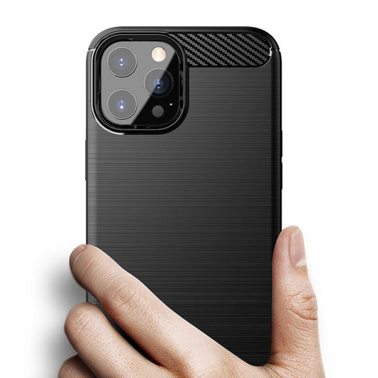 Θήκη για Apple iPhone 13 Pro Max, Techsuit, Carbon, Μαύρο