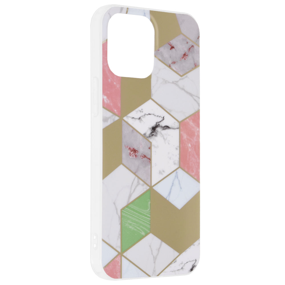 Θήκη για Apple iPhone 13 Pro Max, Techsuit, Marble, Μωβ