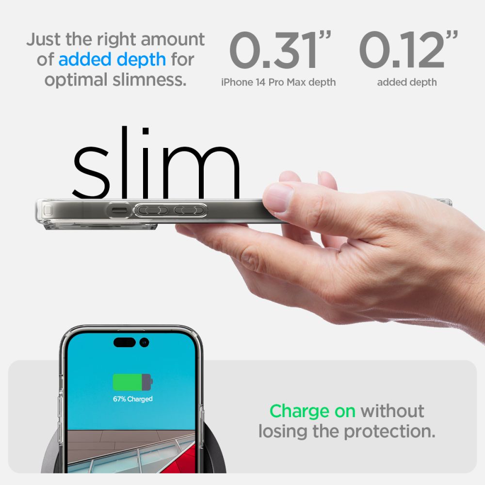 Θήκη για Apple iPhone 14 Pro Max, Spigen, Ultra Hybrid, Διάφανη ACS04816