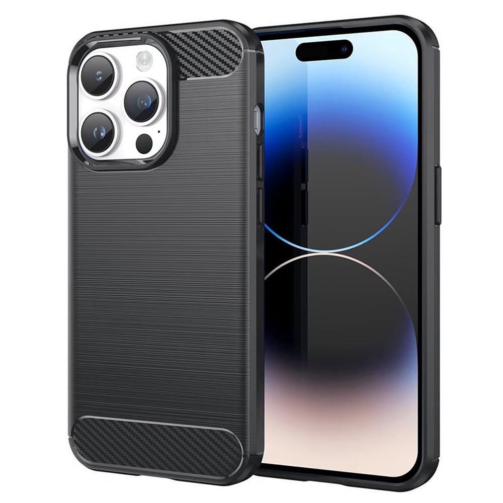 Case for Apple iPhone 14 Pro, Techsuit, Carbon, Black
