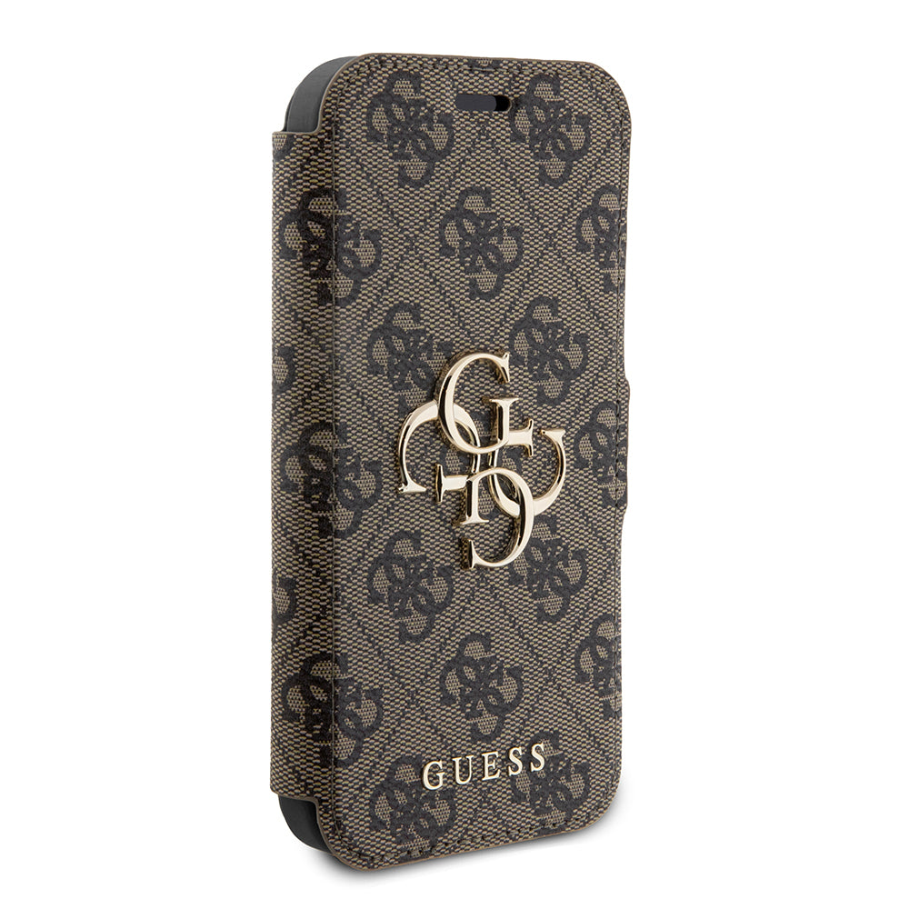 Θήκη για Apple iPhone 15 Pro Max, Guess, 4G Book, Καφέ