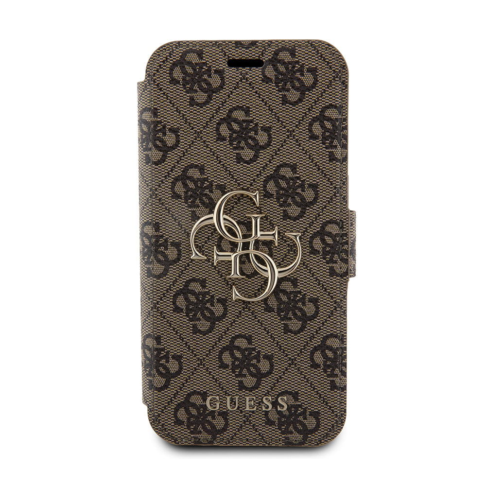 Θήκη για Apple iPhone 15 Pro Max, Guess, 4G Book, Καφέ