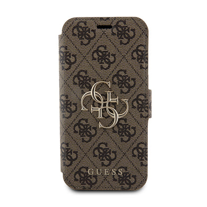 Θήκη για Apple iPhone 15 Pro Max, Guess, 4G Book, Καφέ