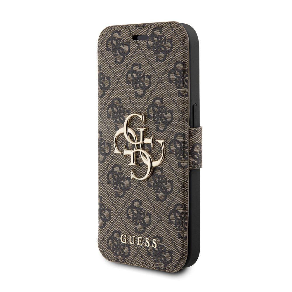 Θήκη για Apple iPhone 15 Pro Max, Guess, 4G Book, Καφέ