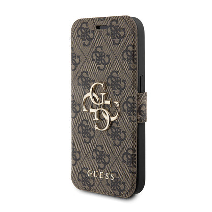 Θήκη για Apple iPhone 15 Pro Max, Guess, 4G Book, Καφέ