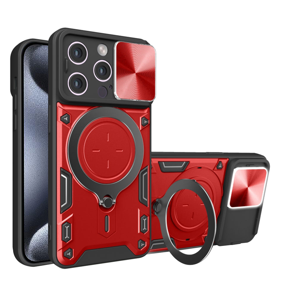 Θήκη για Apple iPhone 15 Pro Max, Techsuit, CamGuard Pro, Κόκκινο