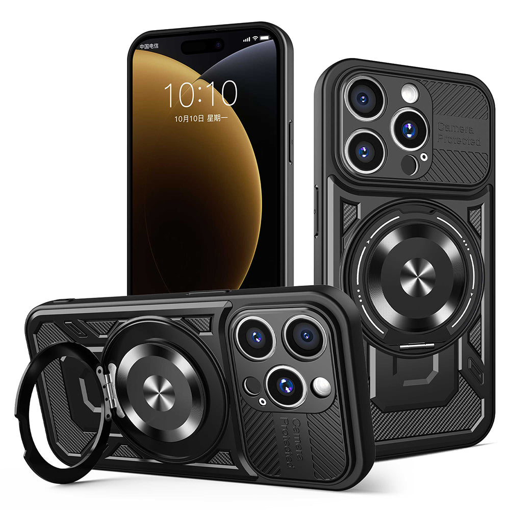 Θήκη για Apple iPhone 15 Pro Max, Techsuit, RuggedCam, Μαύρο