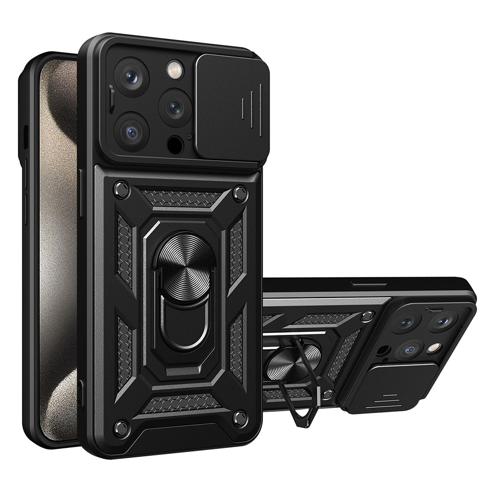 Θήκη για Apple iPhone 15 Pro, Techsuit, CamShield, Μαύρο