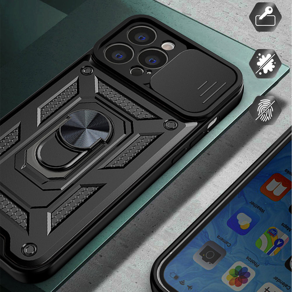 Θήκη για Apple iPhone 15 Pro, Techsuit, CamShield, Μαύρο