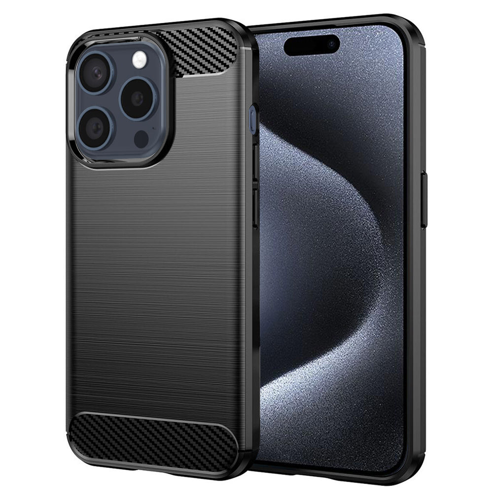 Θήκη για Apple iPhone 15 Pro, Techsuit, Carbon, Μαύρο