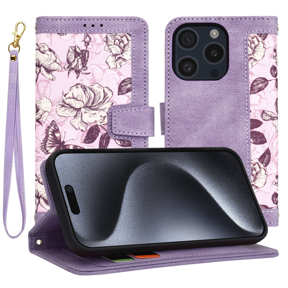 Θήκη για Apple iPhone 15 Pro, Techsuit, FlipCraft, Μωβ