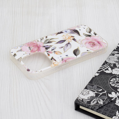 Θήκη για Apple iPhone 15 Pro, Techsuit, Marble, Λευκό