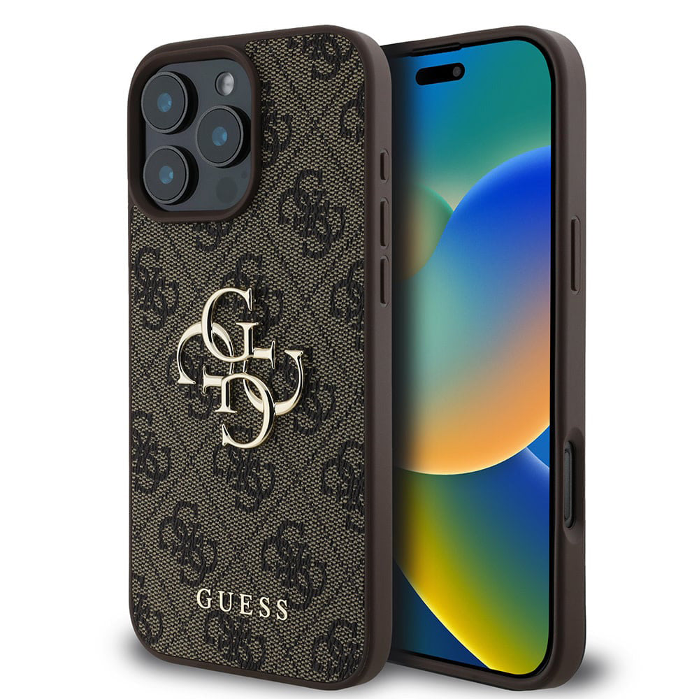 Θήκη για Apple iPhone 16 Pro, Guess, 4G Big Logo, Καφέ