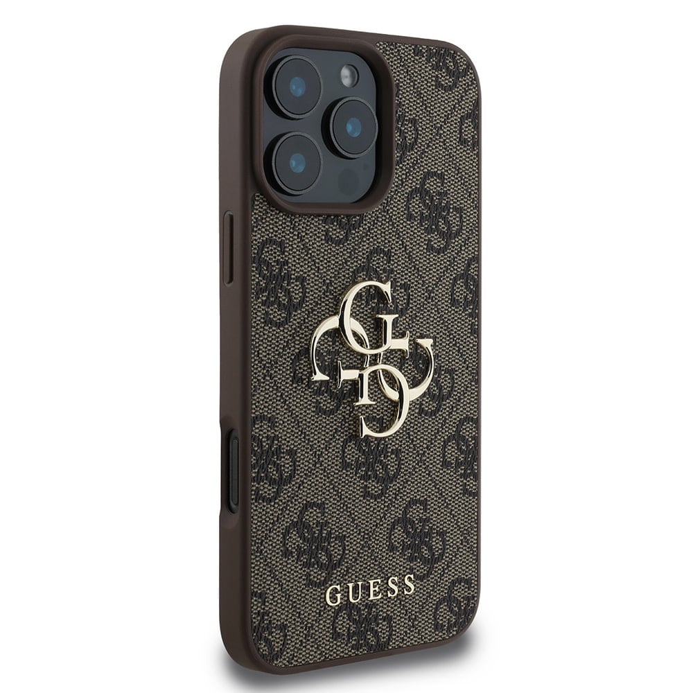 Θήκη για Apple iPhone 16 Pro, Guess, 4G Big Logo, Καφέ