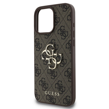 Θήκη για Apple iPhone 16 Pro, Guess, 4G Big Logo, Καφέ