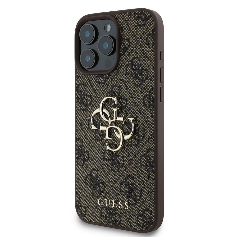 Θήκη για Apple iPhone 16 Pro, Guess, 4G Big Logo, Καφέ