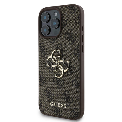 Θήκη για Apple iPhone 16 Pro, Guess, 4G Big Logo, Καφέ
