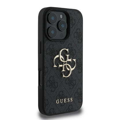 Θήκη για Apple iPhone 16 Pro Max, Guess, 4G Big Logo, Μαύρη