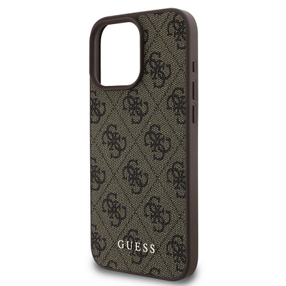 Case for Apple iPhone 16 Pro Max, Guess, 4G Classic, Brown