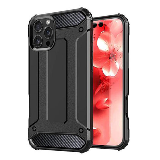 Case for Apple iPhone 16 Pro Max, Techsuit, Hybrid Armor, Black