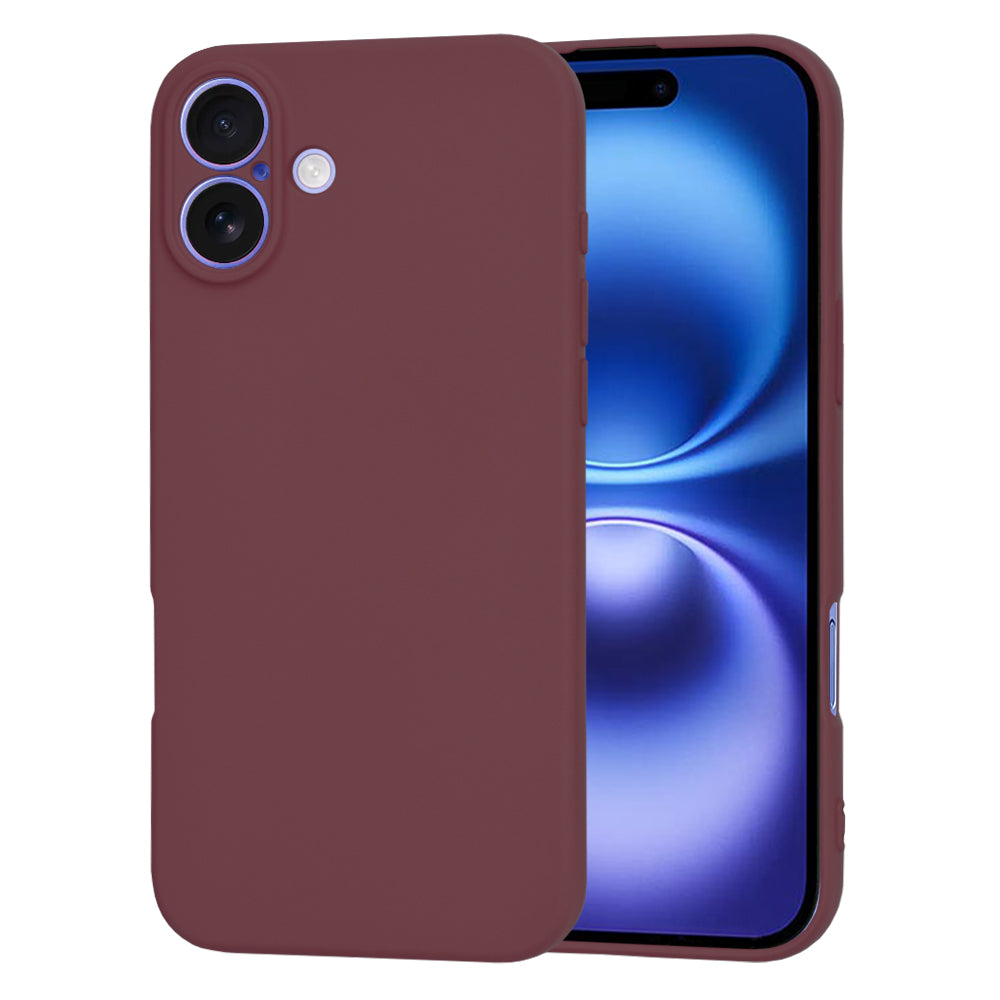 Case for Apple iPhone 16, Techsuit, SoftFlex, Cherry Red