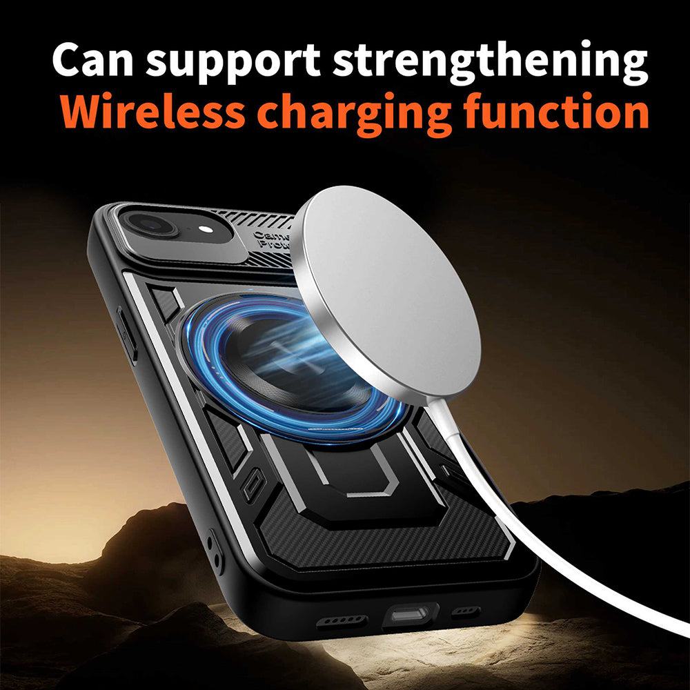 Θήκη για Apple iPhone 17e / 16e, Techsuit, RuggedCam, Μαύρη