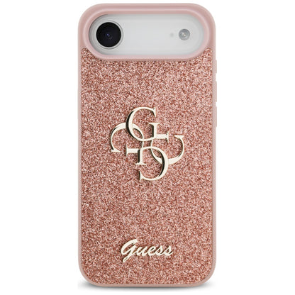 Θήκη για Apple iPhone 17 Air, Guess, Fixed Glitter Big 4G, Ροζ