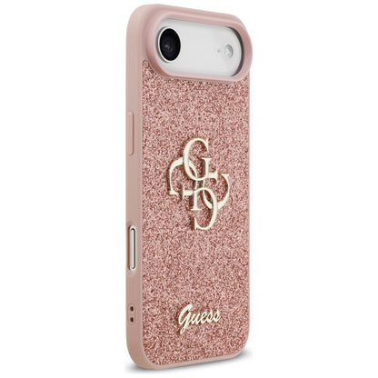Θήκη για Apple iPhone 17 Air, Guess, Fixed Glitter Big 4G, Ροζ