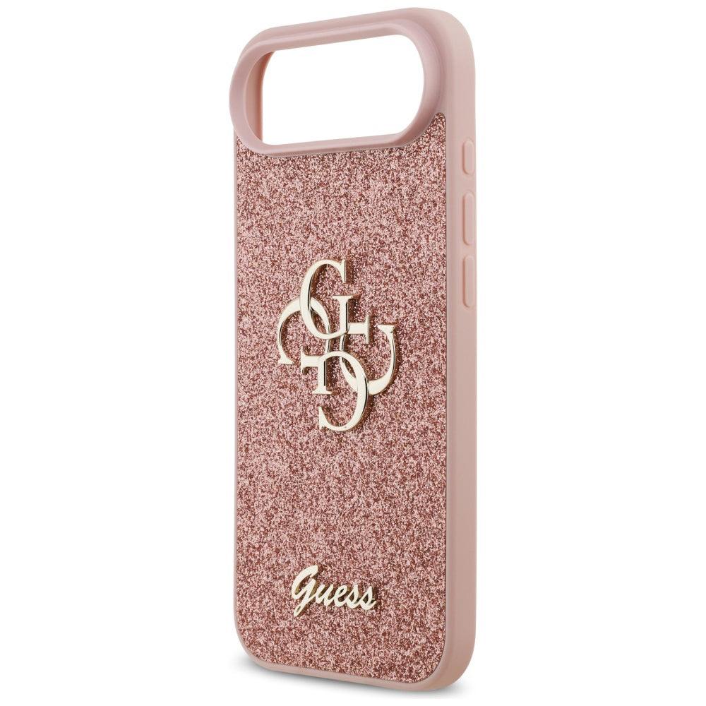 Θήκη για Apple iPhone 17 Air, Guess, Fixed Glitter Big 4G, Ροζ
