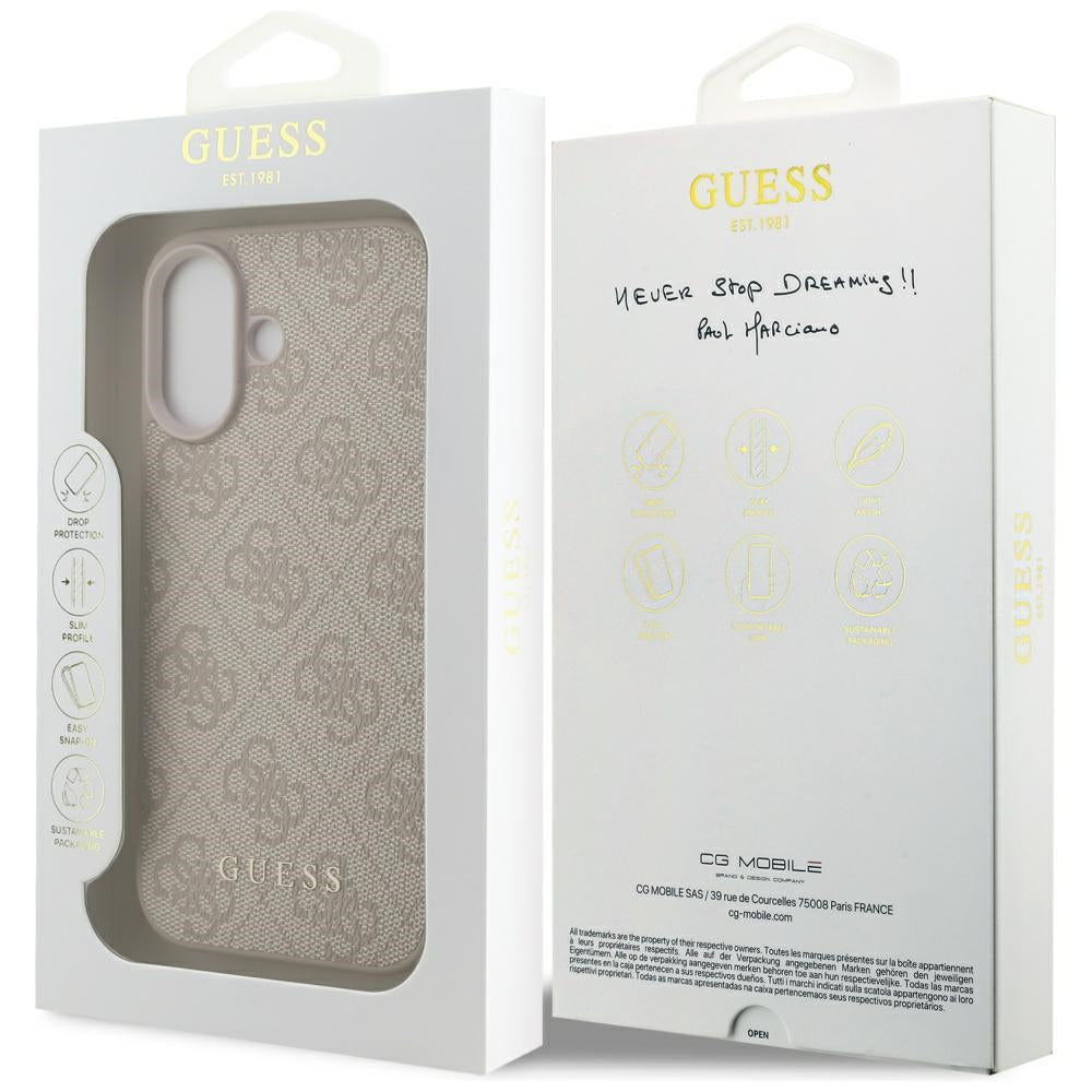 Case for Apple iPhone 17, Guess, 4G Classic, Pink