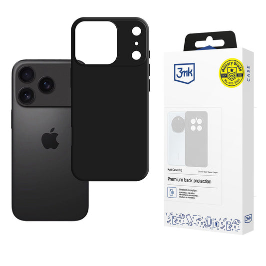 Case for Apple iPhone 17 Pro, 3MK, Pro, Matte Black