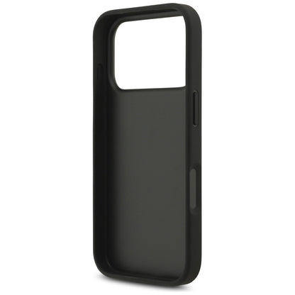 Θήκη για Apple iPhone 17 Pro, Guess, 4G Classic Logo με Λουράκι, Μαύρη