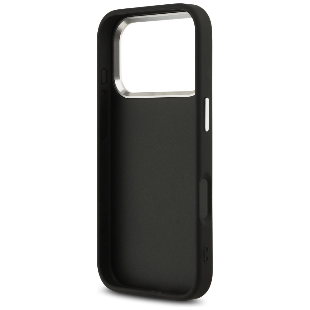 Case for Apple iPhone 17 Pro, Guess, Big 4G Logo Classic, Black Silver