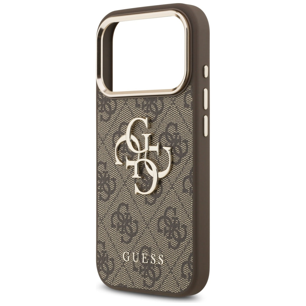 Case for Apple iPhone 17 Pro, Guess, Big 4G Logo Classic, Golden Brown