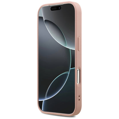 Case for Apple iPhone 17 Pro, Guess, Fixed Glitter Big 4G, Pink