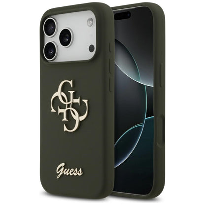 Case for Apple iPhone 17 Pro Max, Guess, Big 4G Script, Khaki