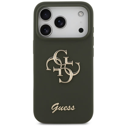 Case for Apple iPhone 17 Pro Max, Guess, Big 4G Script, Khaki