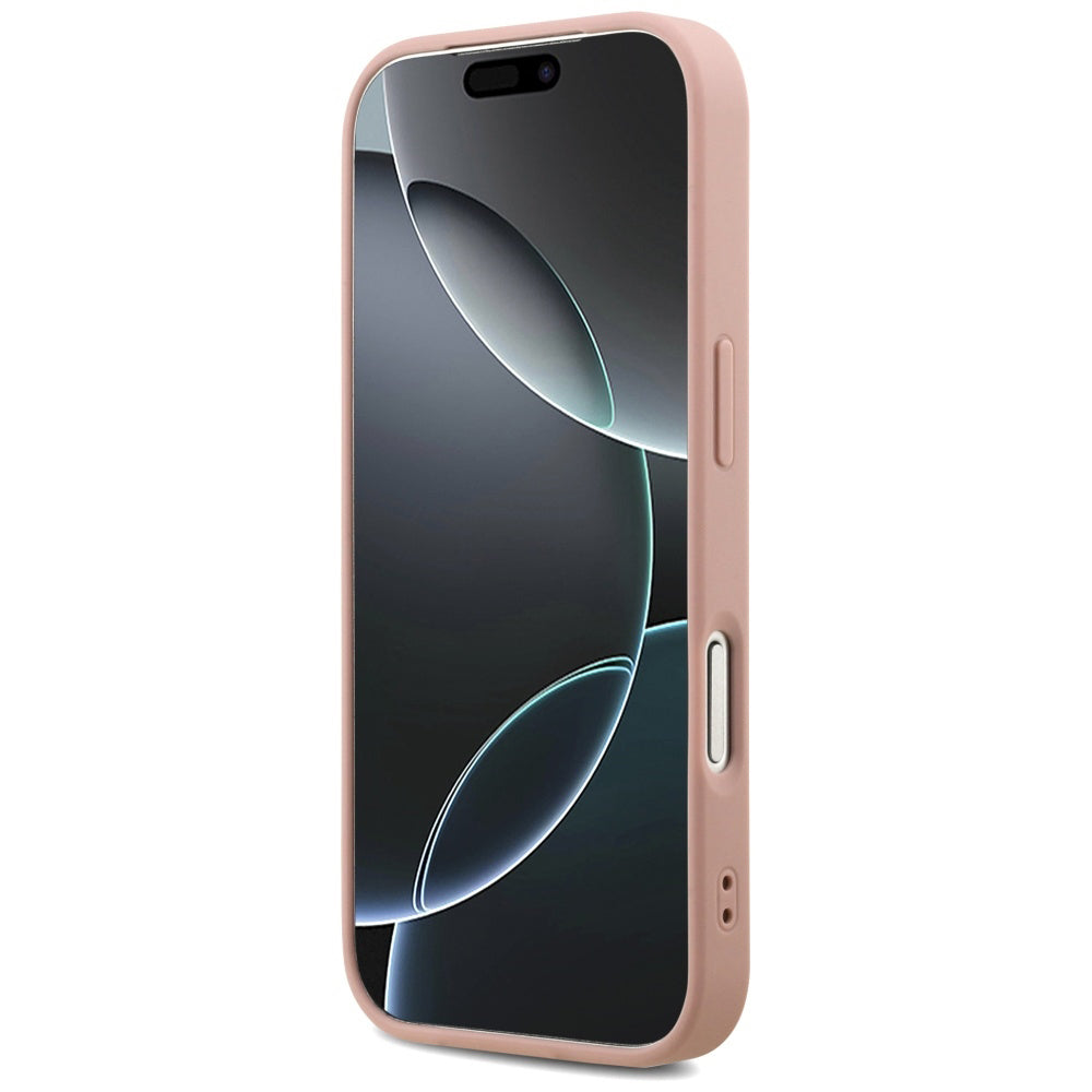 Case for Apple iPhone 17 Pro Max, Guess, Fixed Glitter Big 4G, Pink