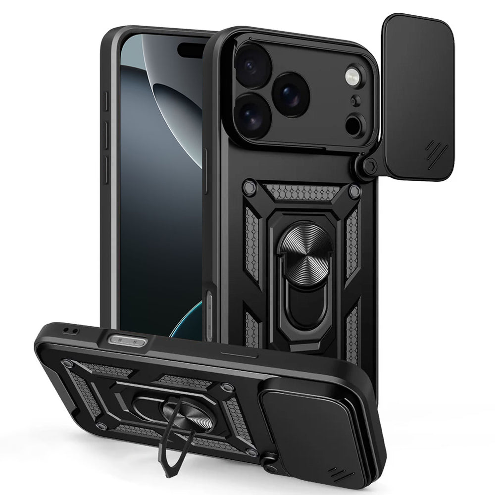 Θήκη για Apple iPhone 17 Pro Max, Techsuit, CamShield, Μαύρη