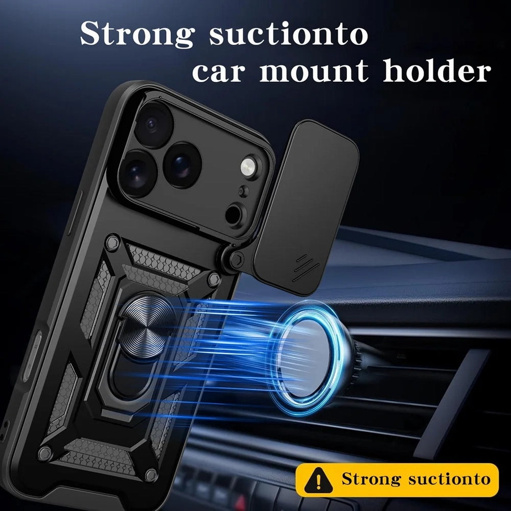 Θήκη για Apple iPhone 17 Pro Max, Techsuit, CamShield, Μαύρη