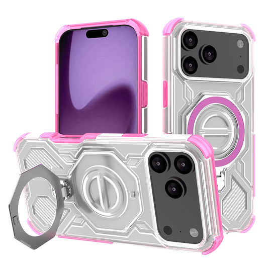 Case for Apple iPhone 17 Pro Max, Techsuit, Carbon Shield Pro, Pink
