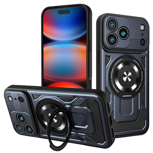 Case for Apple iPhone 17 Pro Max, Techsuit, RuggedCam, Blue