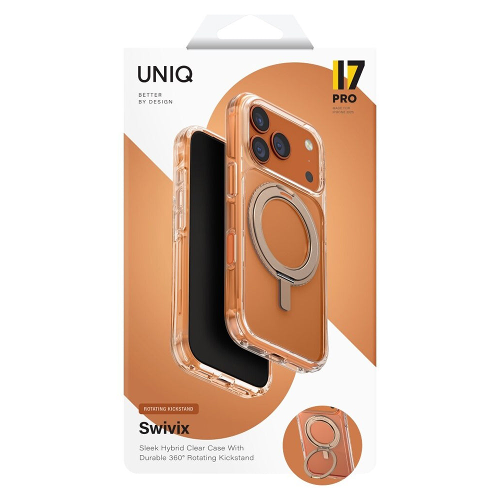 Θήκη για Apple iPhone 17 Pro Max, UNIQ, Swivix, Χρυσή