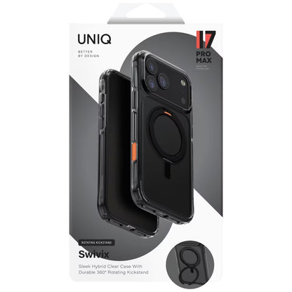 Θήκη για Apple iPhone 17 Pro Max, UNIQ, Swivix, Μαύρη