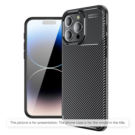 Case for Apple iPhone 17 Pro, Techsuit, CarbonFiber, Black