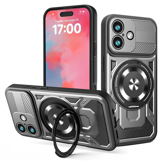 Case for Apple iPhone 17, Techsuit, RuggedCam, Gray