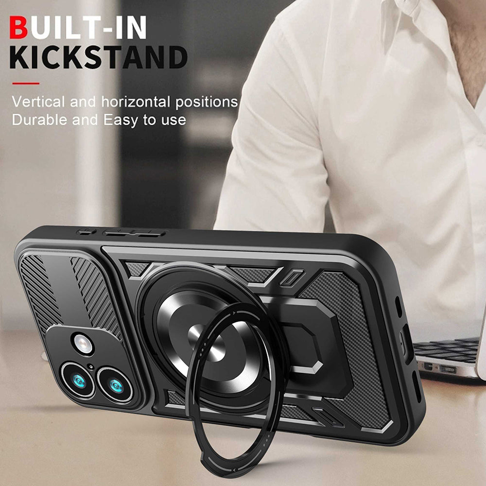 Θήκη για Apple iPhone 17, Techsuit, RuggedCam, Μαύρη