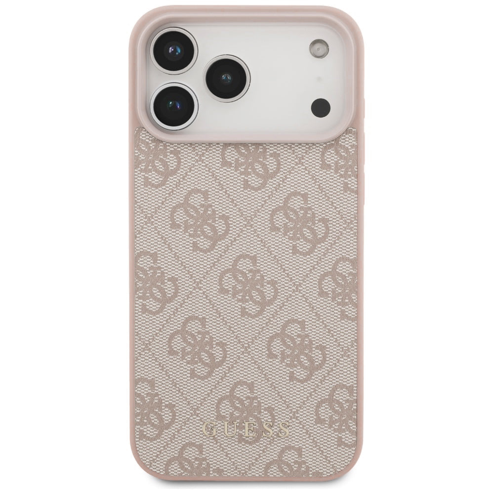 Θήκη για Apple iPhone 18 Pro / 17 Pro, Guess, 4G Classic Logo, Ροζ